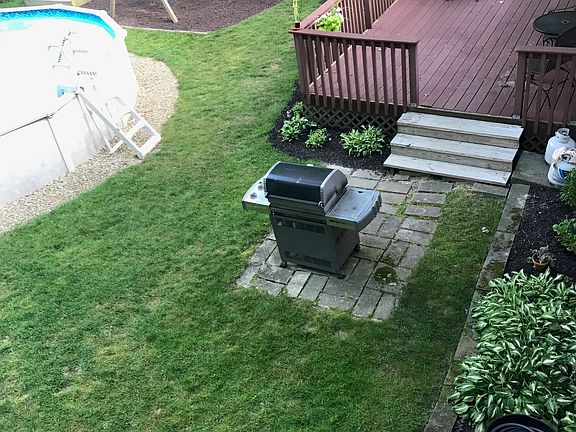 Backyard view from Master BR