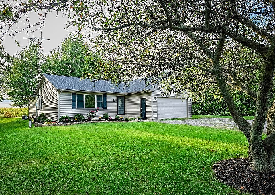 House with privacy trees