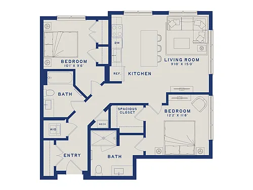 Floor plan B3