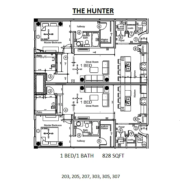 Floor plan The Hunter