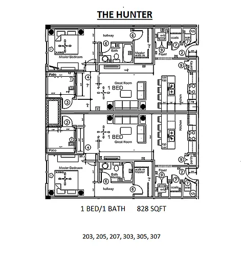 Floor plan The Hunter