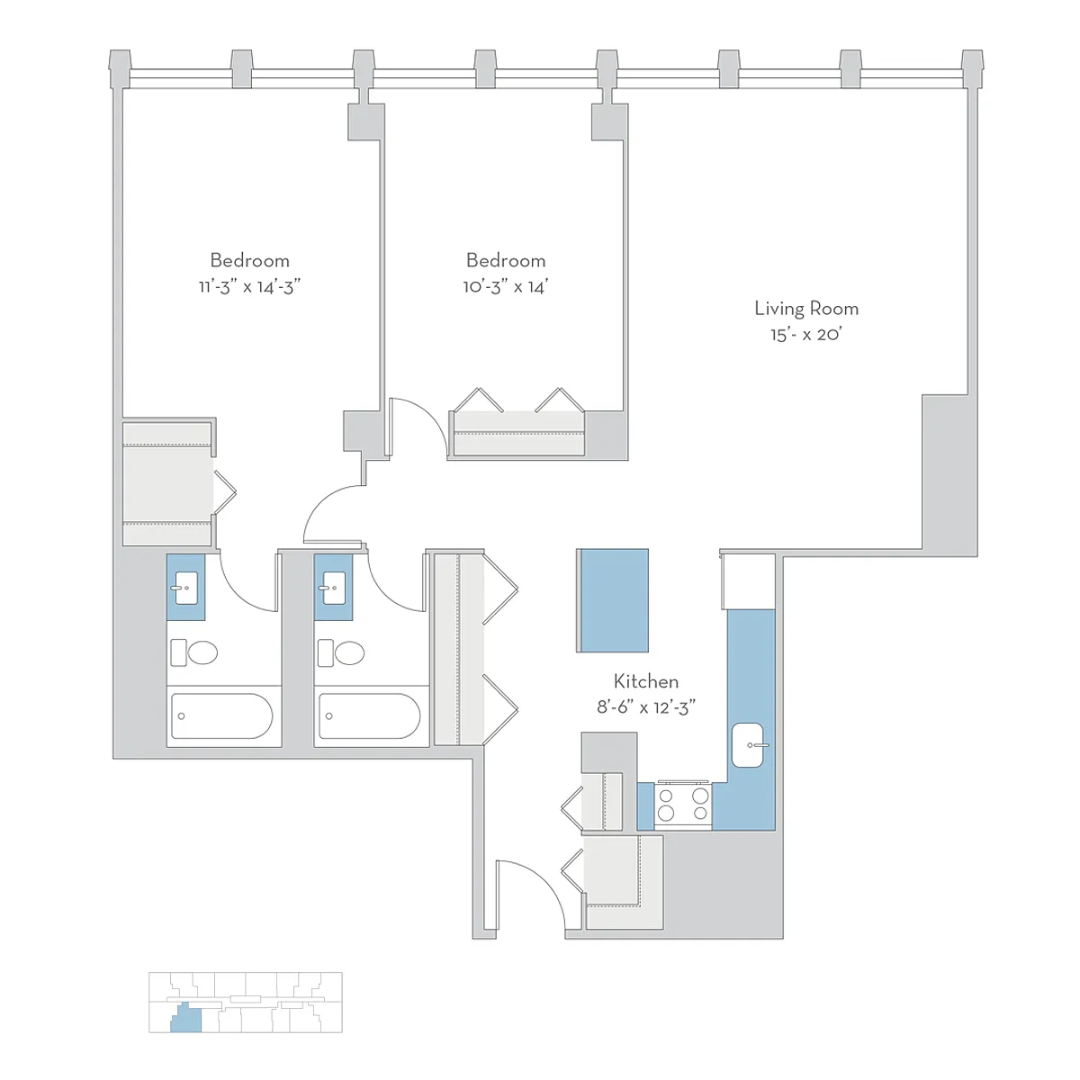 Floor plan 2bn04