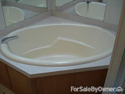 Garden Tub with sky light above
