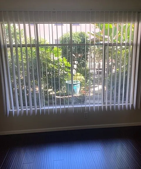 Beautiful garden view from living room
