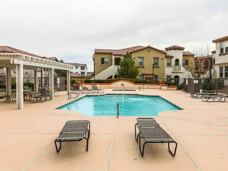 sparkling community pool