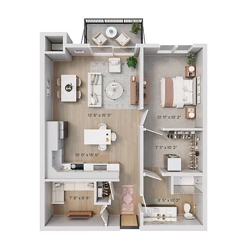 Floor plan Weaver + Den