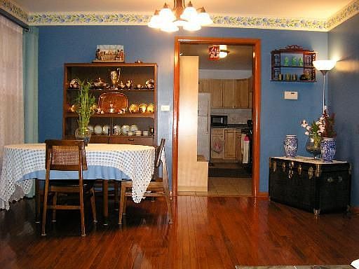 Open Dining Room Leading to Eat-in Kitchen