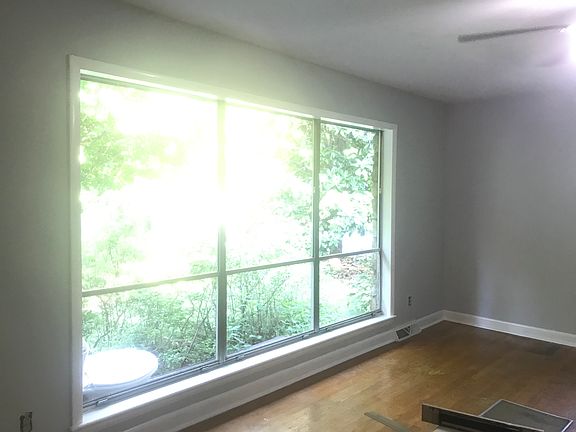 Bay window in living room