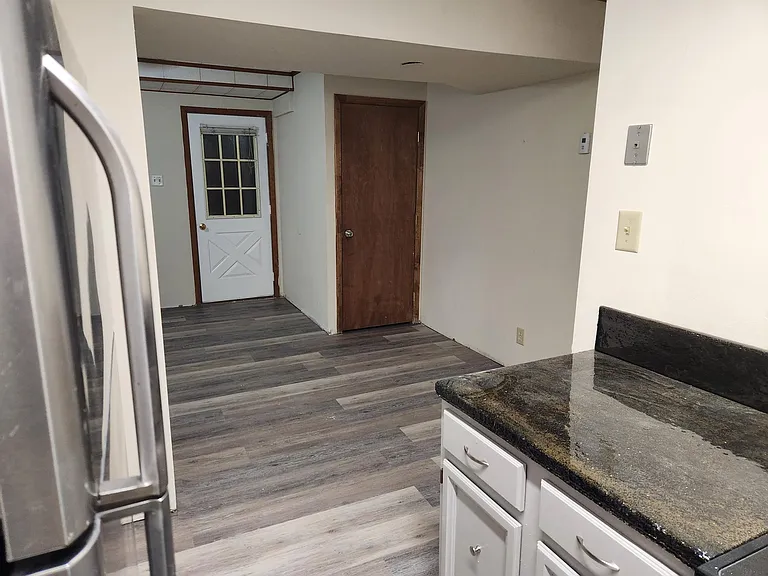 Entry door and door to laundry room