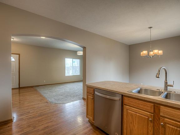 Kitchen, dining, living room