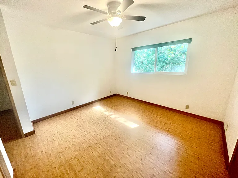 Bedroom 3 with brand-new flooring