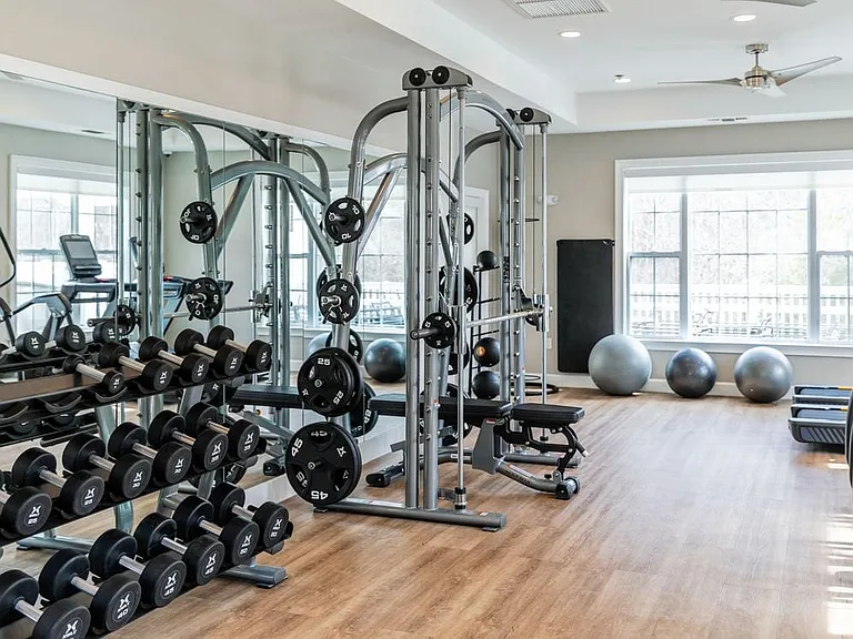 eaves Wilmington fitness center with strength equipment