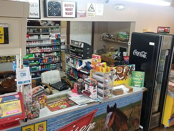 Convenience store counter