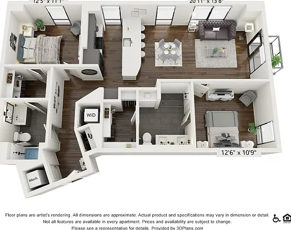 B5 | 2 bed 2 bath | 1259 sq ft B5 | 2 bed 2 bath | 1259 sq ft