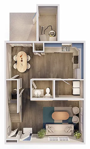 Floor plan 3 Bedroom 2.5 Bathroom Exterior