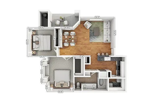 Floor plan 2A1