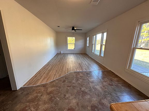 Living room and dining room.