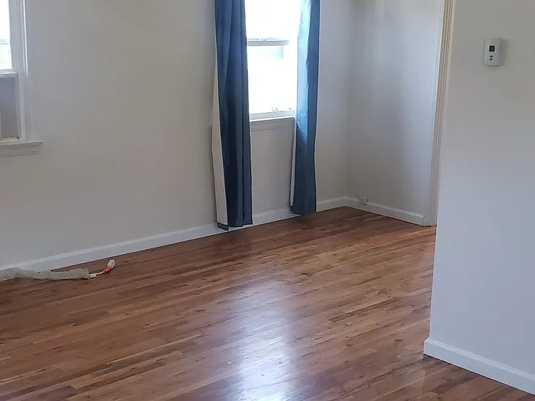 Living room and dining room area