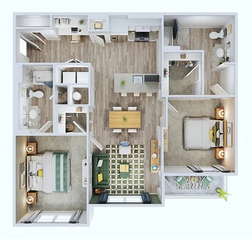 Floor plan 2B ANSI