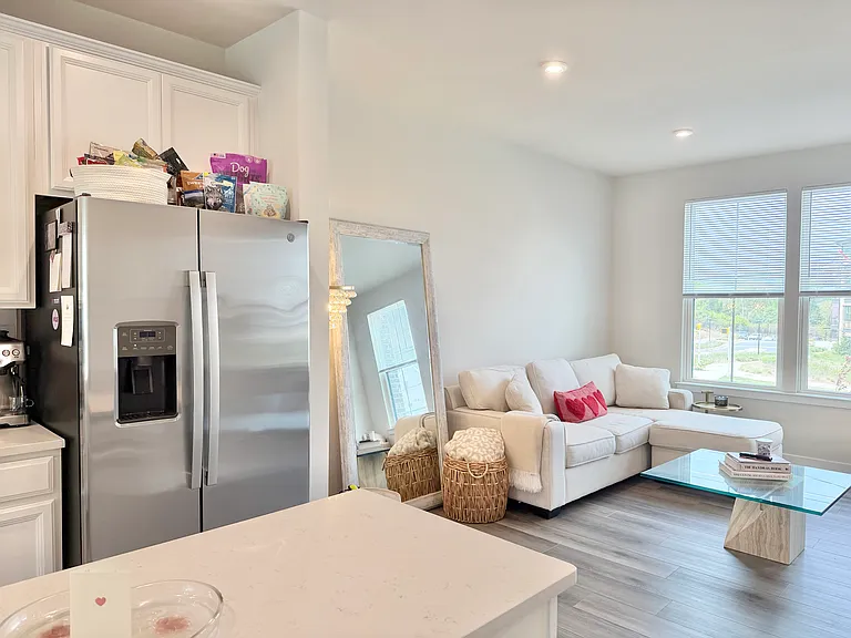 open floor plan kitchen and living room