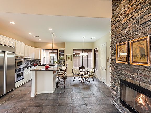 Cozy fireplace