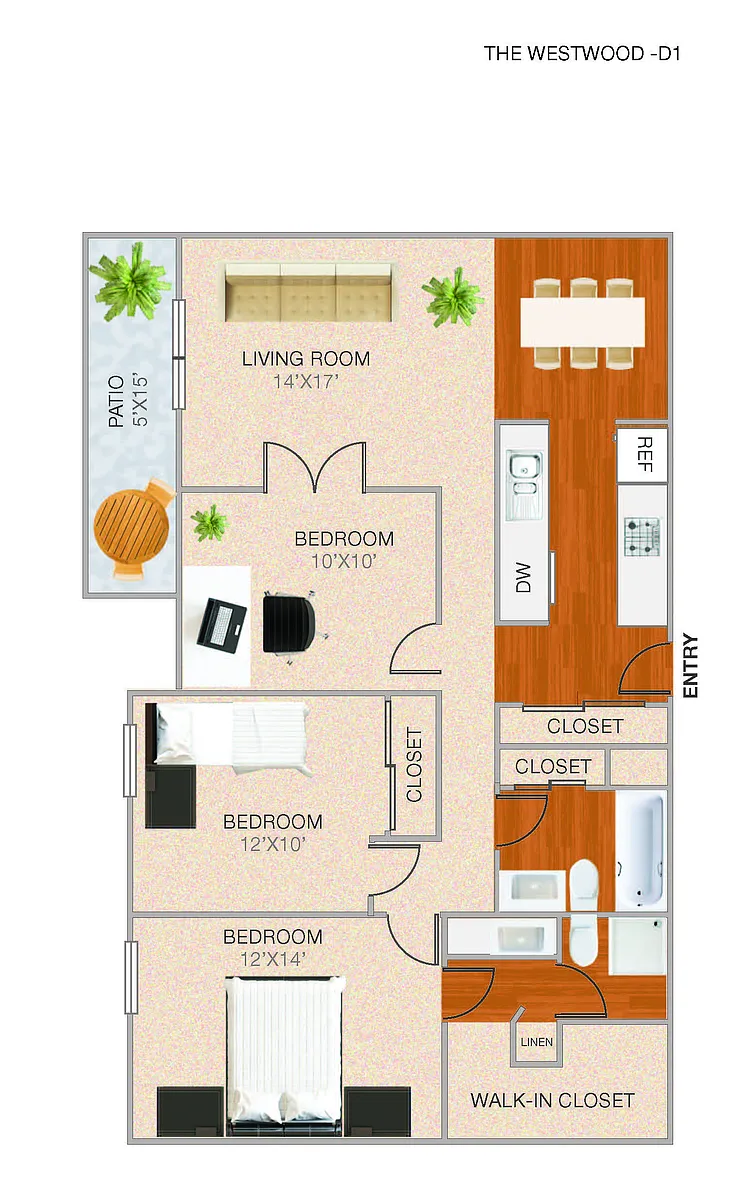 Floor plan D1
