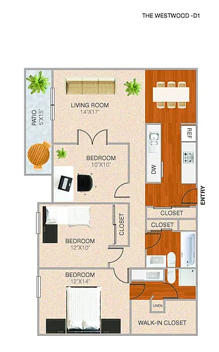 Floor plan D1