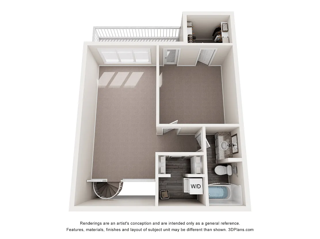 Floor plan 2 Bed 2.5 Bath Summit