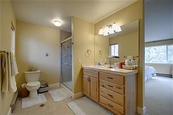 Private master bathroom