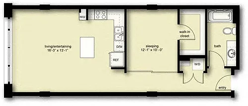 Floor plan Nolo 1 Open 1 Bath BN4
