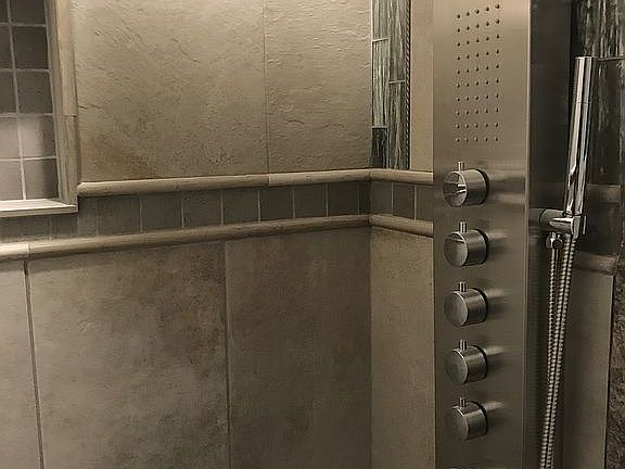 Shower jets master bath 