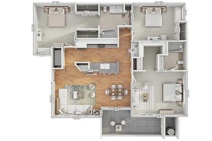 Floor plan 3A2