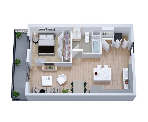 Floor plan Studio