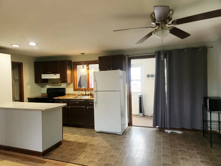 kitchen/dr area. Kitchen has new SS fridge now