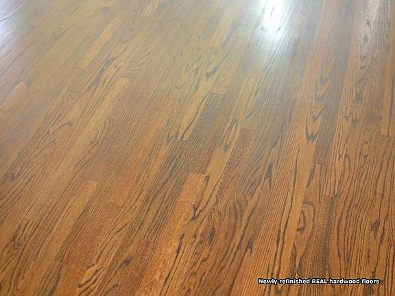 Newly Refinished REAL Hardwood Floors
