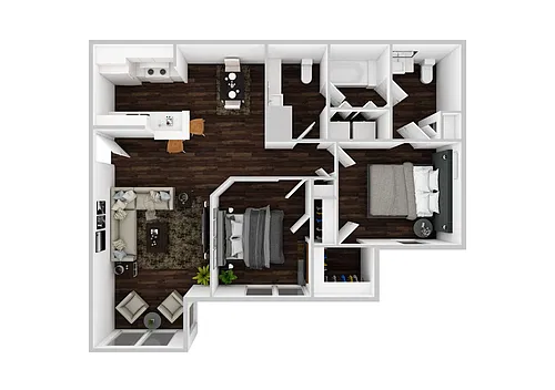 Floor plan 2 Bedrooms