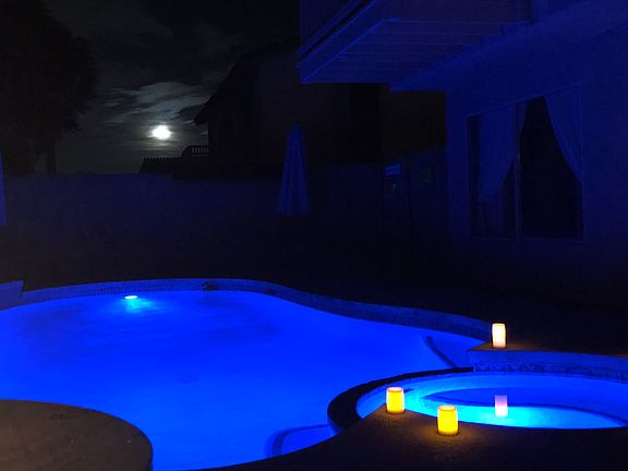 LED Color-Changing Pool
