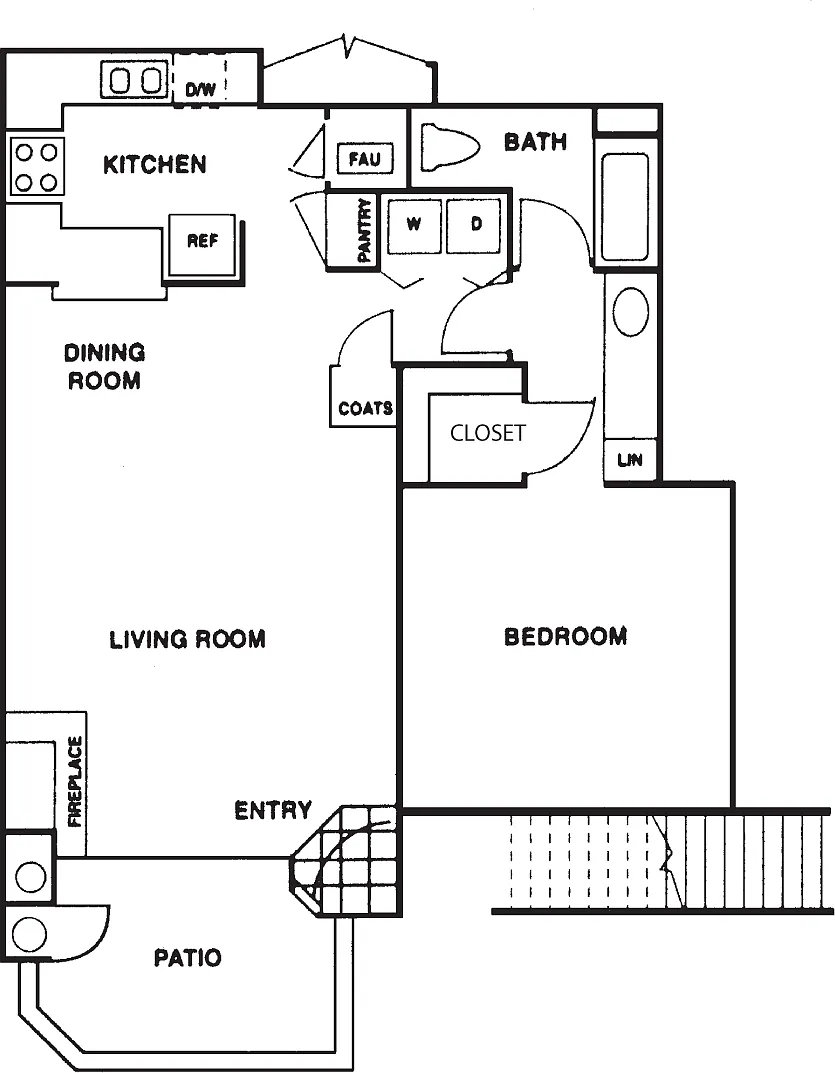 Floor plan Model 1A