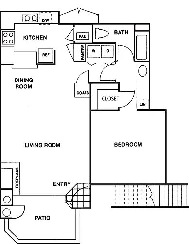 Floor plan Model 1A