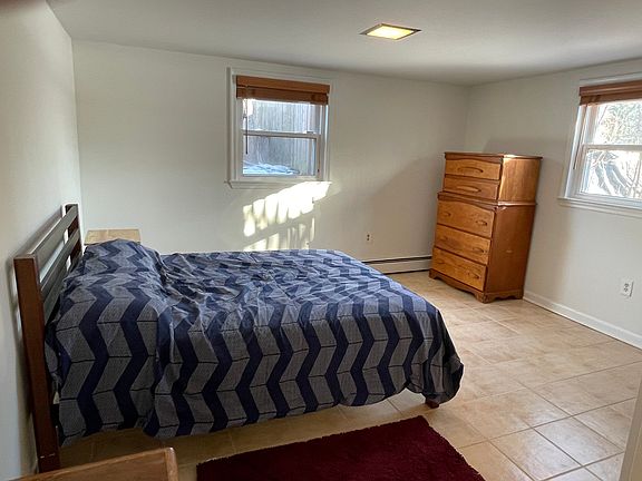 Bedroom with walk in closet