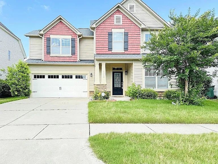 Long driveway, can parallel park at least 4 cars at a time outside, plus 2 in the garage.