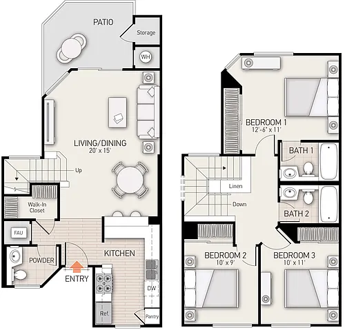 Floor plan Plan D