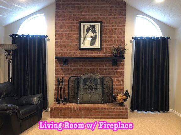 All Brick Fireplace