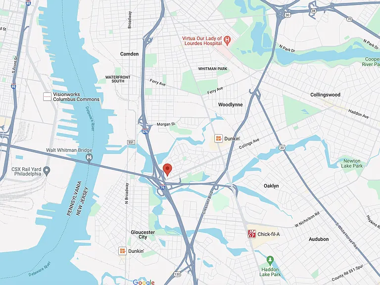 The convenience of the area is here! Philly to the left, Collingswood to the right and Chick-fil-A in Audubon to the south. Hospitals and schools also nearby.