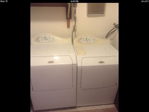 Washer and dryer