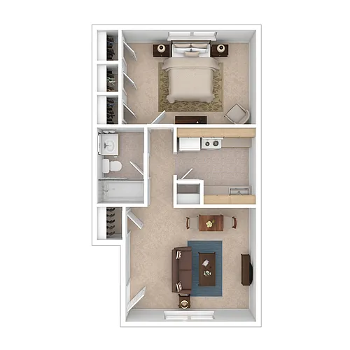 Floor plan One Bedroom
