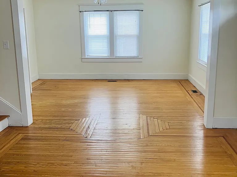 Open living room and dining room