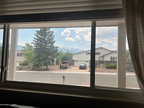 view of Pike's Peak from the living room window