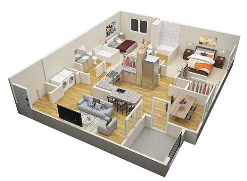 Floor plan B3