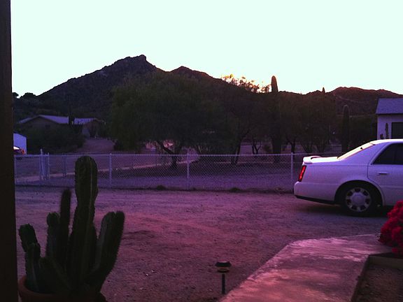 "A" MTN AT DUSK FROM PORCH